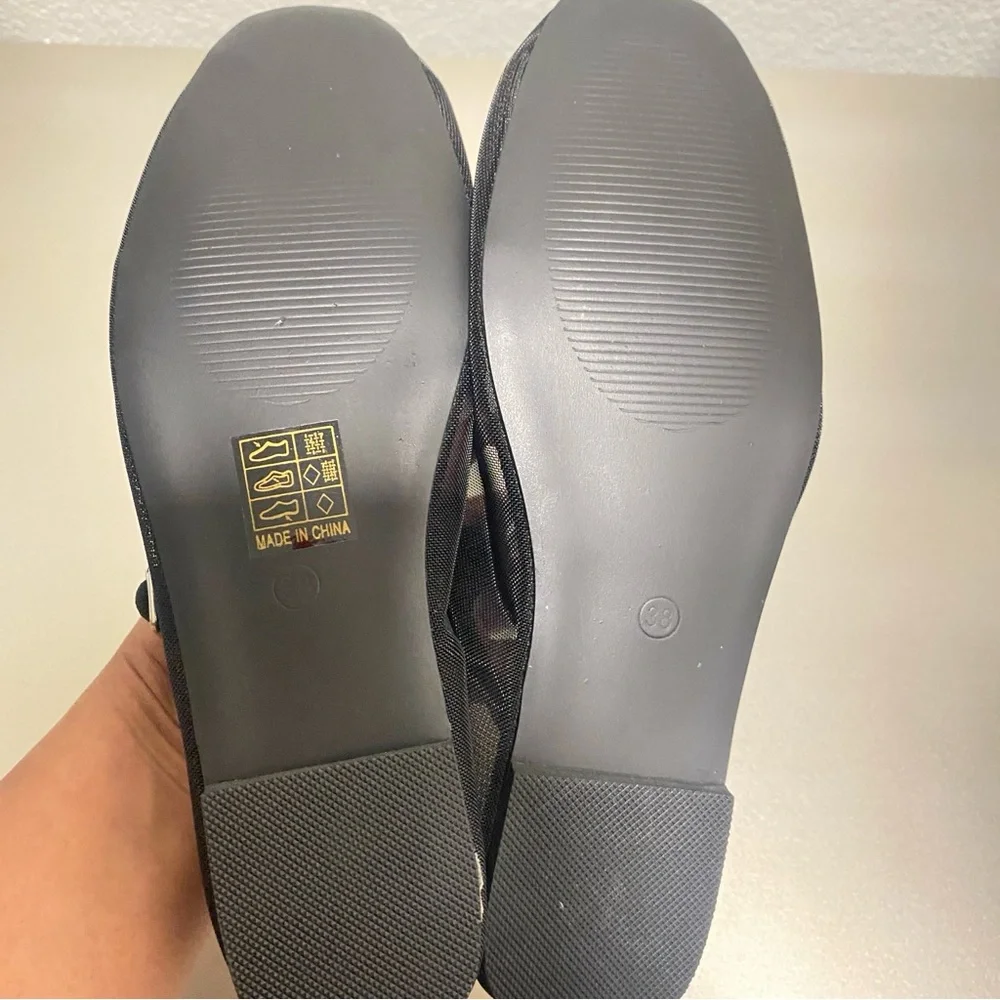 NWOB Cider Balletcore Mesh Mary Jane Flats - Size 8 - Picture 4 of 5